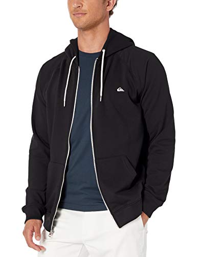 Quiksilver Men's Everyday Zip Fleece, Black, L