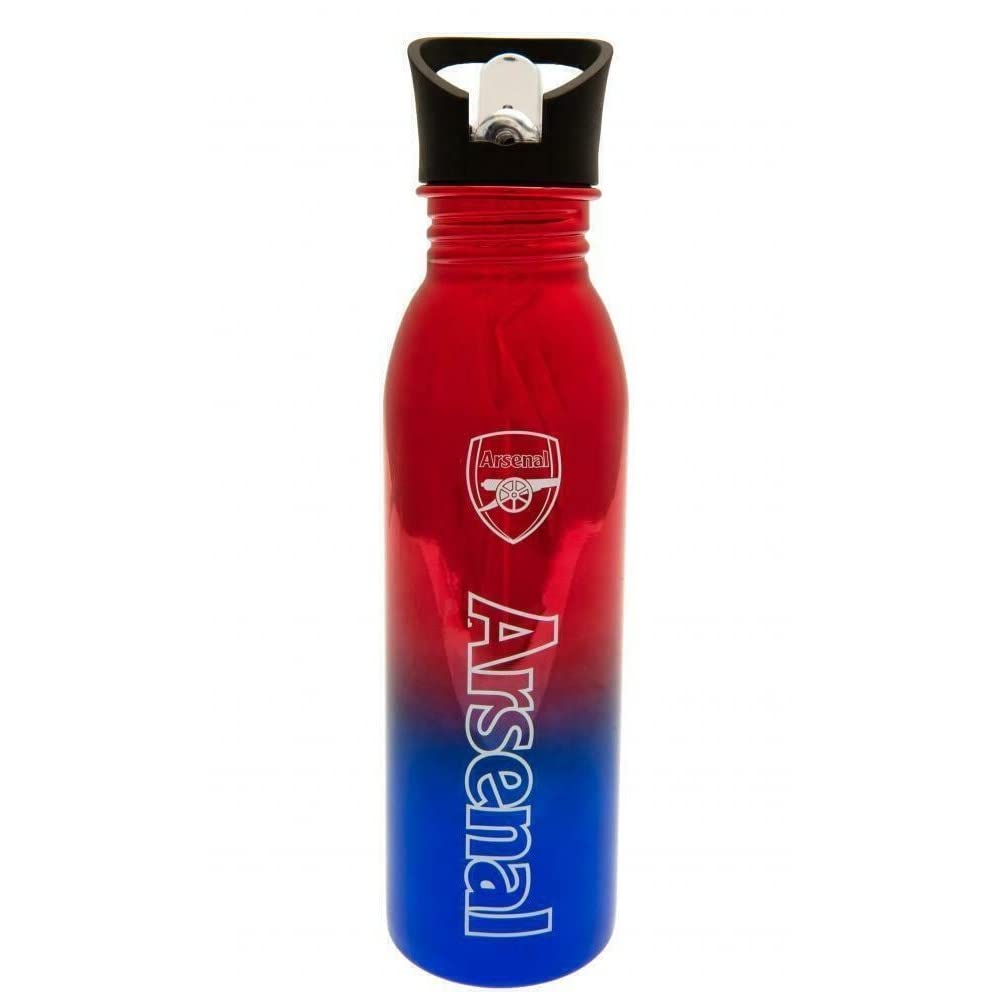 Premier Life Store – Bouteille d'eau Arsenal FC en acier inoxydable métallique UV 700 ml avec stylo