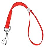 Country Brook Petz­ - Neon Orange Nylon Spring Loaded Grooming Loop with 9 Vibrant Colors (20 Inch, 5/8 Inch Wide)