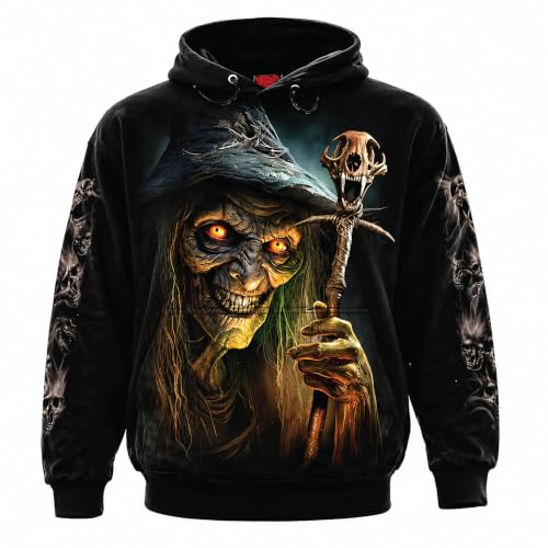 Witch's Brew Hoody noir sweat capuche Spiral mode gothique