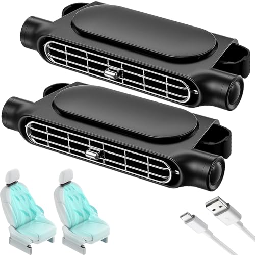 Image of Car Seat Fan for Backseat for Kids, Mini Portable Battery Operated Back Seat Baby Quiet Headrest Neck Cooling AC Fan with 3 Adjustable Wind Speeds for All Cars Vehicle RV Truck