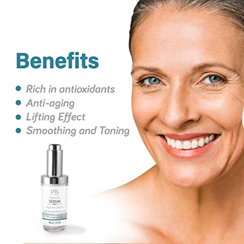 Pili Hyaluronic Serum | Concentrated Hyaluronic Acid Serum With Aloe Vera And Coffee Extract | Best Anti- Aging, Anti-Wrinkle Formula For Face - Suero Concentrado De Acido Hialuronico| 1 Oz #TOP2