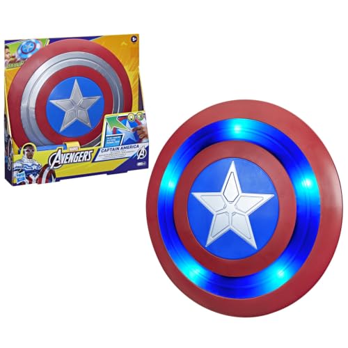Marvel Studios Avengers: Doomsday Bouclier de combat réactif de Captain America, jouet de déguisement de super-héros de 27,9 cm de diamètre, dès 5 ans