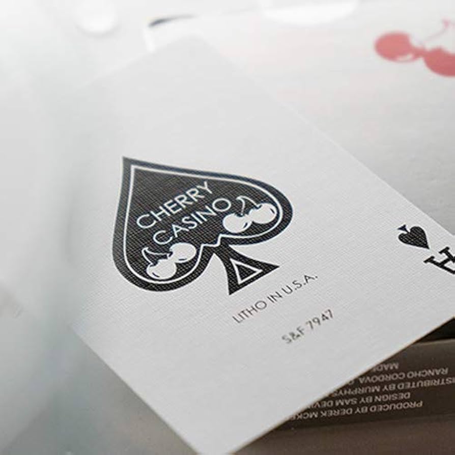 Cherry Casino (McCarran Silver) Playing Cards by Pure