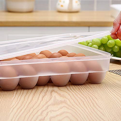 image for LucaSng 34 Grid Egg Crisper Food Container Egg Refrigerator Storage Bo