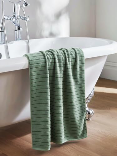 Image of NAUTICA Quick Dry Towel -1pc Bath Towel (ridgeport) | 500 GSM l 30 x 60 inch | Quick Dry Large Pool & Travel Towel | SAGE
