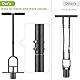 Dolibest Sod Plugger Tool, Grass Plugger Tool with Dual Pedals & Foot Ejector, Bulb Planter W/Sharp Serrations and Non-Slip Soft Grip Handle for Lawn Planting Bulbs and Grass Repair, Easy Assembly