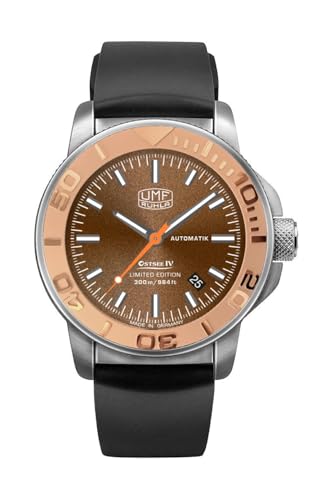 UMF RUHLA Ostsee IV Limited Edition - Automatik Herrenuhr mit NH35A Werk - 43 mm Gehäuse – schwarzes Silikonarmband - Sportliche Taucheruhr - limitiert auf 299 Stück – Made in Germany