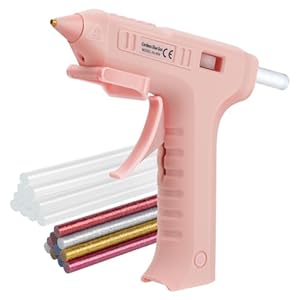 Kenneas HJ-834 Rosafarbene Akku-Heißklebepistole 15s