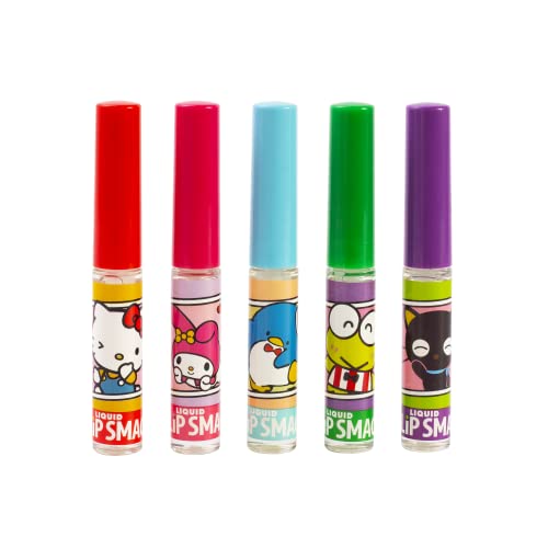 Lip Smacker Sanrio Hello Kitty And Friends Flavored Liquid Lip Gloss | Dry Lips | For Kids, Men, Women | Stocking Stuffer | Christmas Gift | Set Of 5 #TOP1