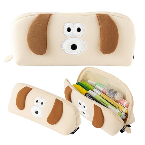 Image of Cute Puppy Pencil Case, Adorable Pencil Pouch with Ample Storage, Ideal Pencil Box, Great Gift for Kids