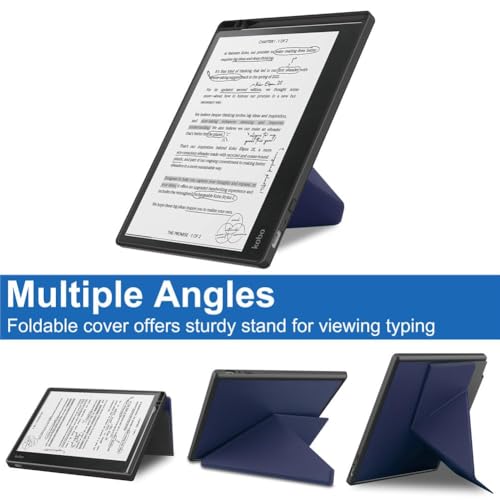 Kepuch Custer Case for Kobo Elipsa 2E 10.3" ,Ultra-thin PU-Leather Hard Shell Cover for Kobo Elipsa 2E 10.3" - Blue by Kepuch - Image 4