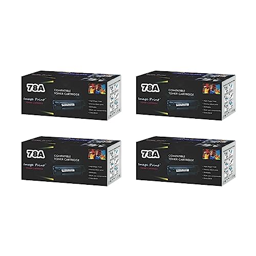 Image of 78A / CE278A Black Toner Cartridge, Compatibility for HP Laserjet P1560, P1566, P1606, M1536DN, L100, L110, L200, L210, L300, L350, L355, L559. (Pack of 4)