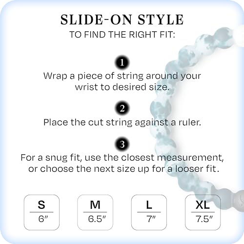 Lokai Hawaiian Silicone Beaded Bracelet For Women & Men, The Surf Collection - Ohana, (Small, 6 Inch Circumference) - Silicone Jewelry Fashion Bracelet Slides-On For Comfortable Fit #TOP3