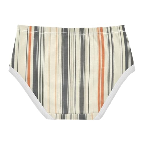 Girls' Training Panties Breathable Toddler Underwear for Kids Colorful Striped Pattern2