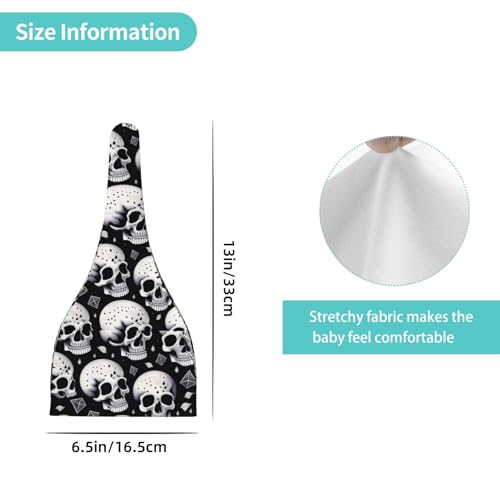 Baby Beanie Skull Without Chin Knotted Hat - Soft, Warm, Comfortable, Headwear for Newborns, 0-6 Months Black4