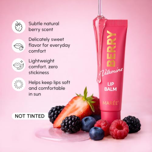 MAREE Lip Balm Hydrating – Lip Butter Moisturizer For Very Dry Lips – Balsamo Labial Hidratante de Labios