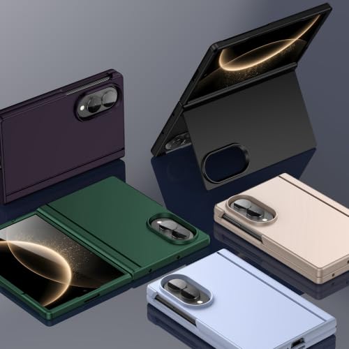 Étui pour Galaxy Z Fold 8 rigide PC mat couleur or avec support intégré - 2