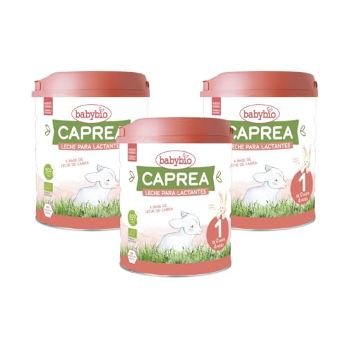 BABYBIO - Leche de cabra - Caprea 1 (0 a 6 meses) - BIO - 3x800 g