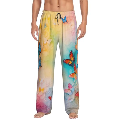 Pantalon de pyjama pour homme EdWal noir en taille S pour soirées cocooning