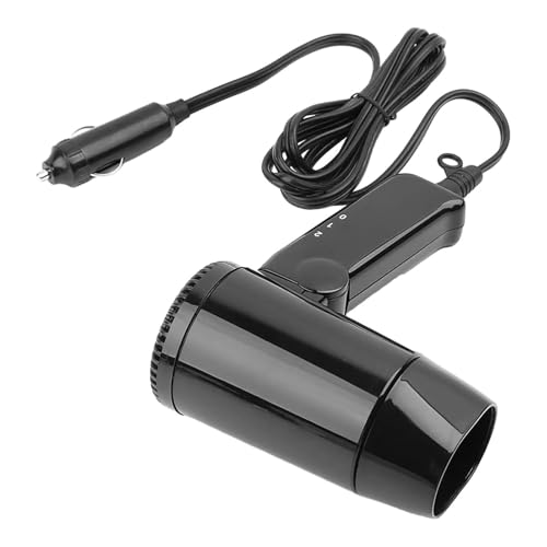 12V Auto Auto Sessicatore - Blow Dryer da viaggio pieghevole, doppia modalità calda a freddo | Accessorio per veicoli portatili per viaggi su strada camion RV SUV convertibile compatto asciugatura rap