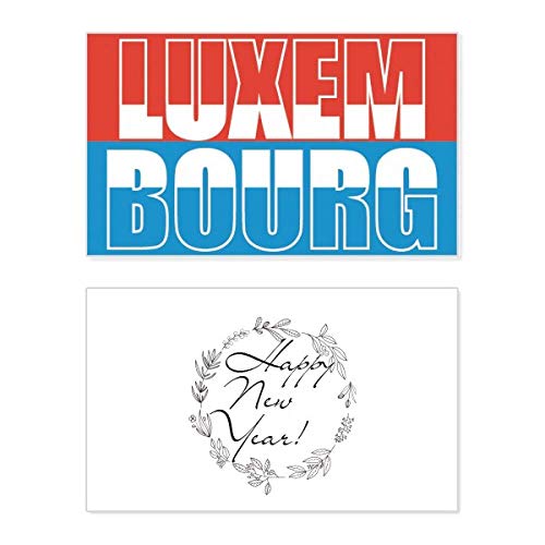 Tarjeta de Año Nuevo de Luxemburgo con acabado conmemorativo de alta calidad