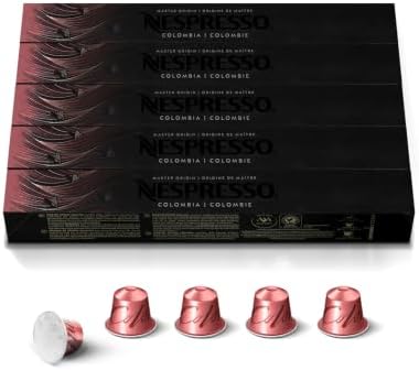 Nespresso Original, Colombia Master Origin, Medium Roast, 50-Count Pods