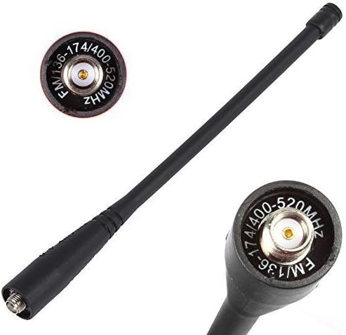 Original doble banda 136174400520MHz UV SMA-Hembra antena para Baofeng UV-5R 5RE Plus 5RA 5RB 5RC 5RD negro