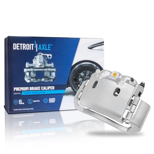 Image of Detroit Axle - Front Right Brake Caliper for 2003-2008 Dodge Ram 2500 3500 2005-2008 Ram 4000 Passenger Side Disc Brake Caliper w /Bracket 2006 2007 Replacement
