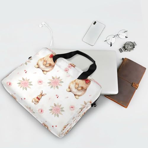 Maletín portátil para laptop 15.6 pulgadas con asas y correa miniatura 7