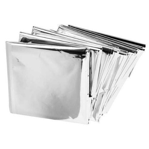 BH Lot of 50 Emergency Mylar Blankets – 84″ x 52″