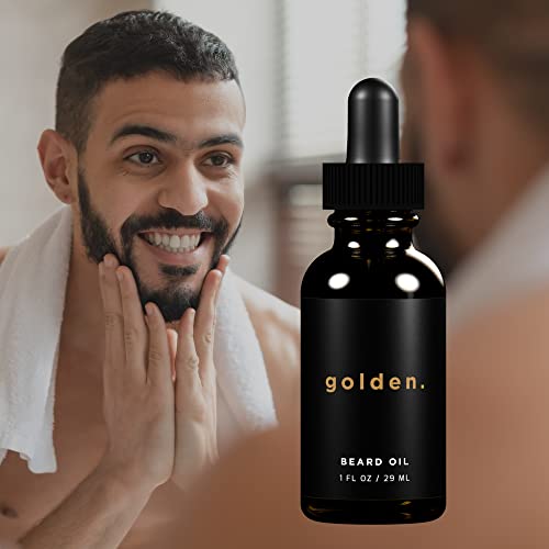 Golden Grooming Company Beard Oil - All-Natural Premium Beard Oil #TOP1
