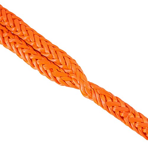 Bneen Soft Shackle, 1/2" X 24" Light Weight Soft Shackle (56,000 Lbs Breaking Strength) With Extra Sleeves For Sailing Suv Off Road Towing Atv (2-Pack Orange Soft Shackle Recovery) #TOP7