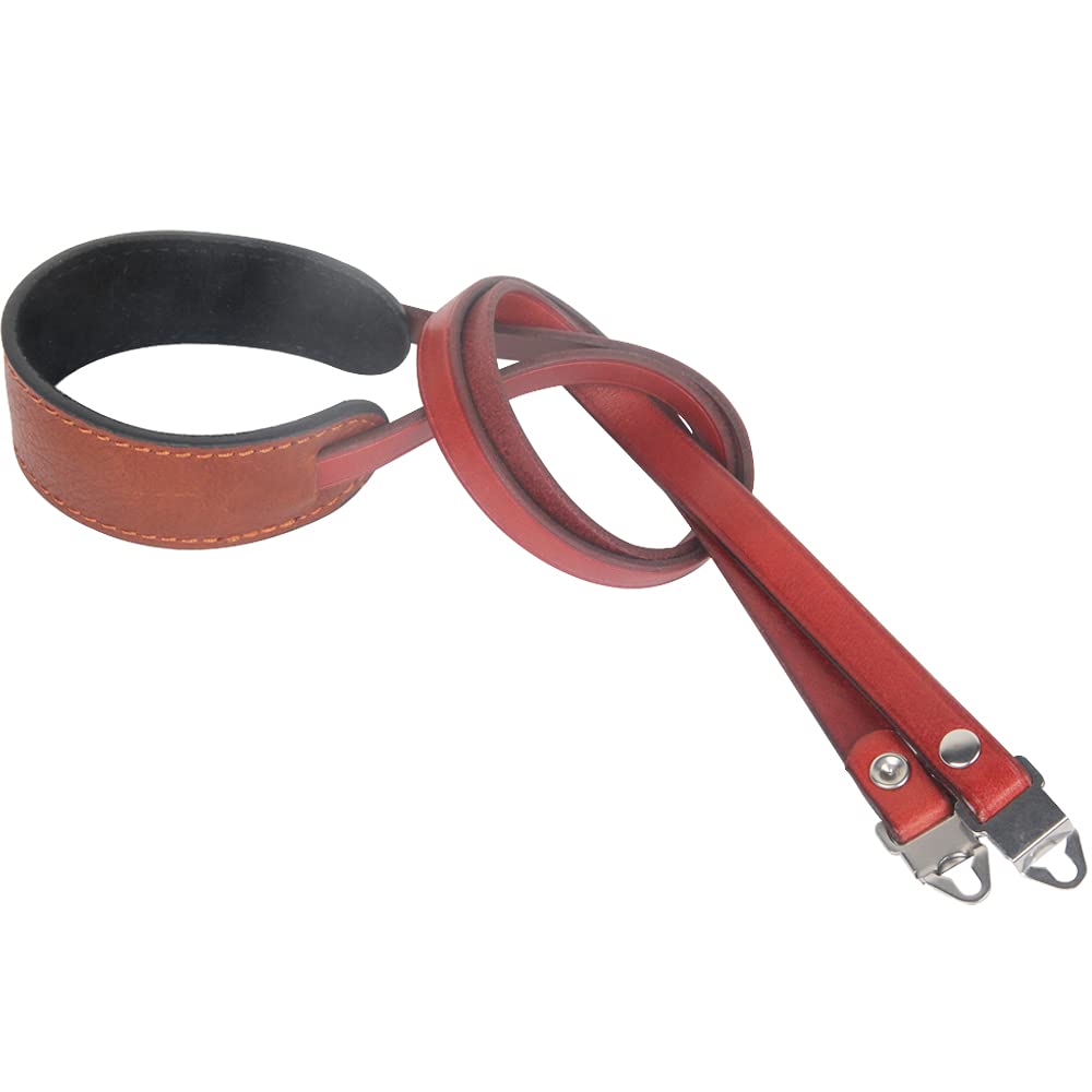 eTone Neu Lederhalsband für Hasselblad 500cm 501cm 503cw 503cx 2000FC 1600F 203FE (jiu rot)