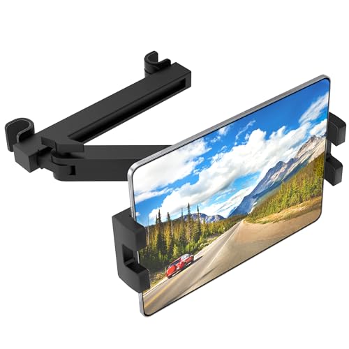 IPOW - Soporte para tablet de coche para reposacabezas, portatabletas de coche, compatible con iPad,...