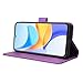 Elubugod Compatible with Honor 90 Smart Leather Case Cover,PU Leather flip Cover Compatible with Honor X7b CLK-LX1 CLK-LX2 CLK-LX3 / Play 50 Plus CLK-AN00 Case Cover Purple