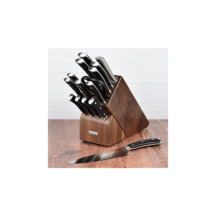 Wusthof Classic Ikon 16 Piece Knife Set with Walnut Block