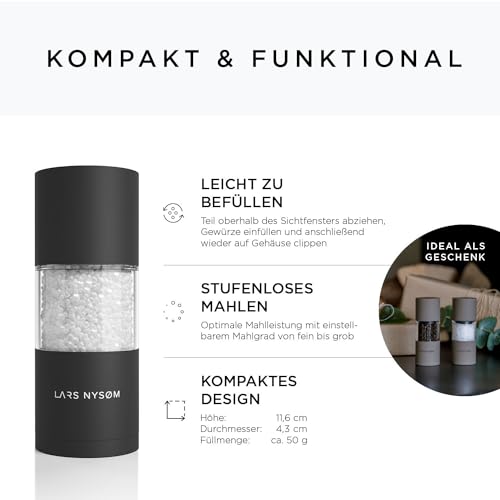 Salz- und Pfeffermühle Set von Lars Nysøm