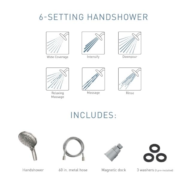 MOEN-26112SRN-Engage-Magnetix-Six-Function-55-Inch-Handheld-Showerhead-with-Magnetic-Docking-System-No-Size-Spot-Resist-Brushed-Nickel