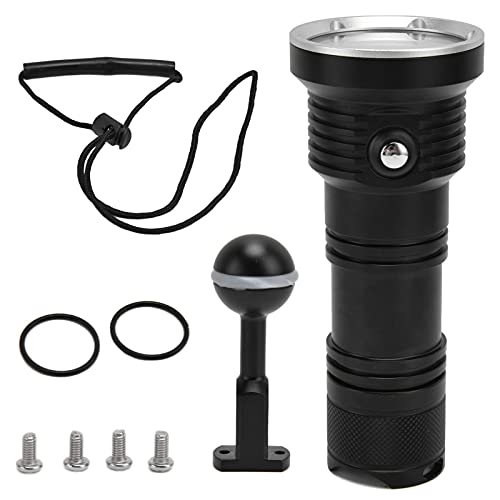 Lampe de poche 10000lm IP68 en aluminium robuste pour plongée 12d