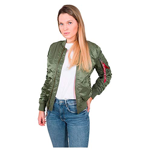 Alpha Industries Damen Bomberjacke MA-1 VF 59 Wmn, Grün (Sage Green 01),...