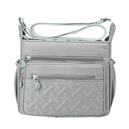 Sac à bandoulière anti-vol en cuir matelassé léger pour femme