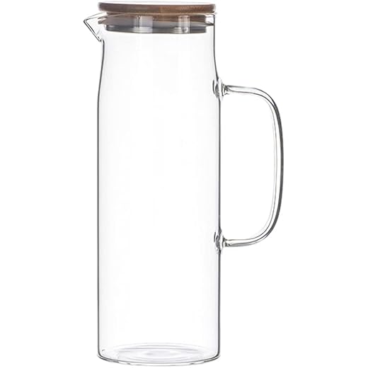 HEAVENGLOW Glass Cold Water Jug Kettle Large Capacity Heat Resistant as described