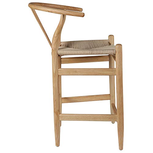 Amazon Brand – Stone & Beam Wishbone Counter-Height Dining Chair, 35.5"H, Birch Wood, Natural / Natural #TOP2