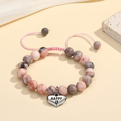 Image of MIXJOY Happy Birthday Gifts for Women, Birthday Braided Beads Bracelet Gifts for Turning Age Daughter Granddaughter Niece