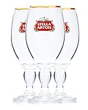 Stella Artois 3-Pack Original Large Beer Glass Chalices, 40cl