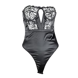 KELITCH Sexy Vrouwen Lingerie Rood Kant Bodysuit V-hals Halter Een Stuk Babydoll Jumpsuit Pyjama Sexy Corset Push Up Top Beha Plus