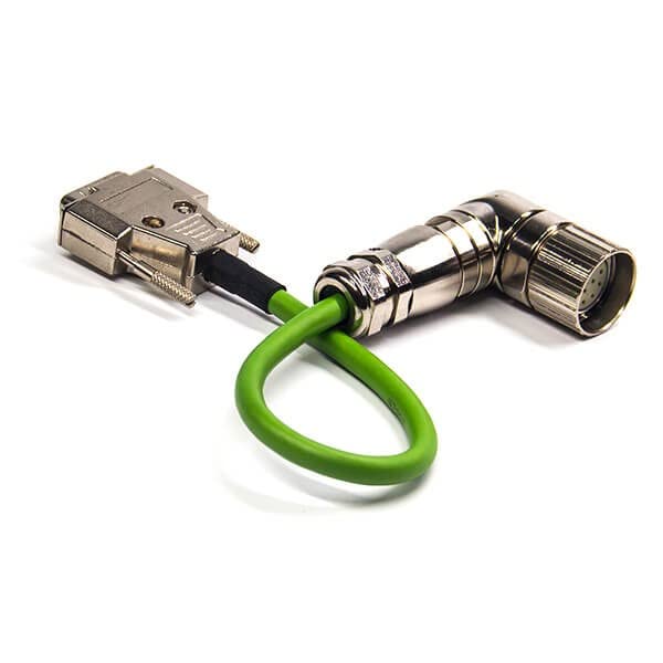 DB15 pin Male Plug to Right Angle M23 12pin Female Servo Signal Connector with Cable 20cm