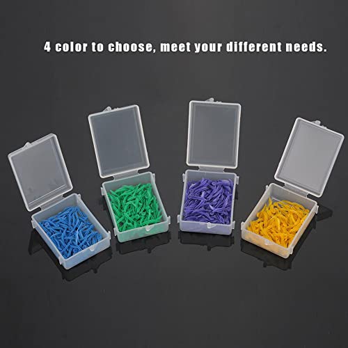 Jadeshay 0128-JM06691 Dental Wedges, 400Pcs 4 Box 4 Color Disposable Plastic Wave Shape Dental Fixing Wedge thumb #4
