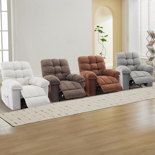 Sillón reclinable blanco con masaje y calor miniatura 7